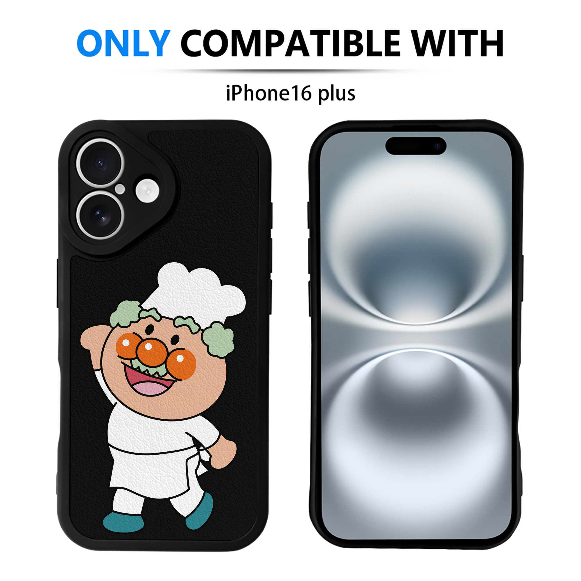 （画像用） アンパンマン Anpanman 【iPhone 16シリーズ対応】シリコンスマホケース（レザー調） 材質：シリコン